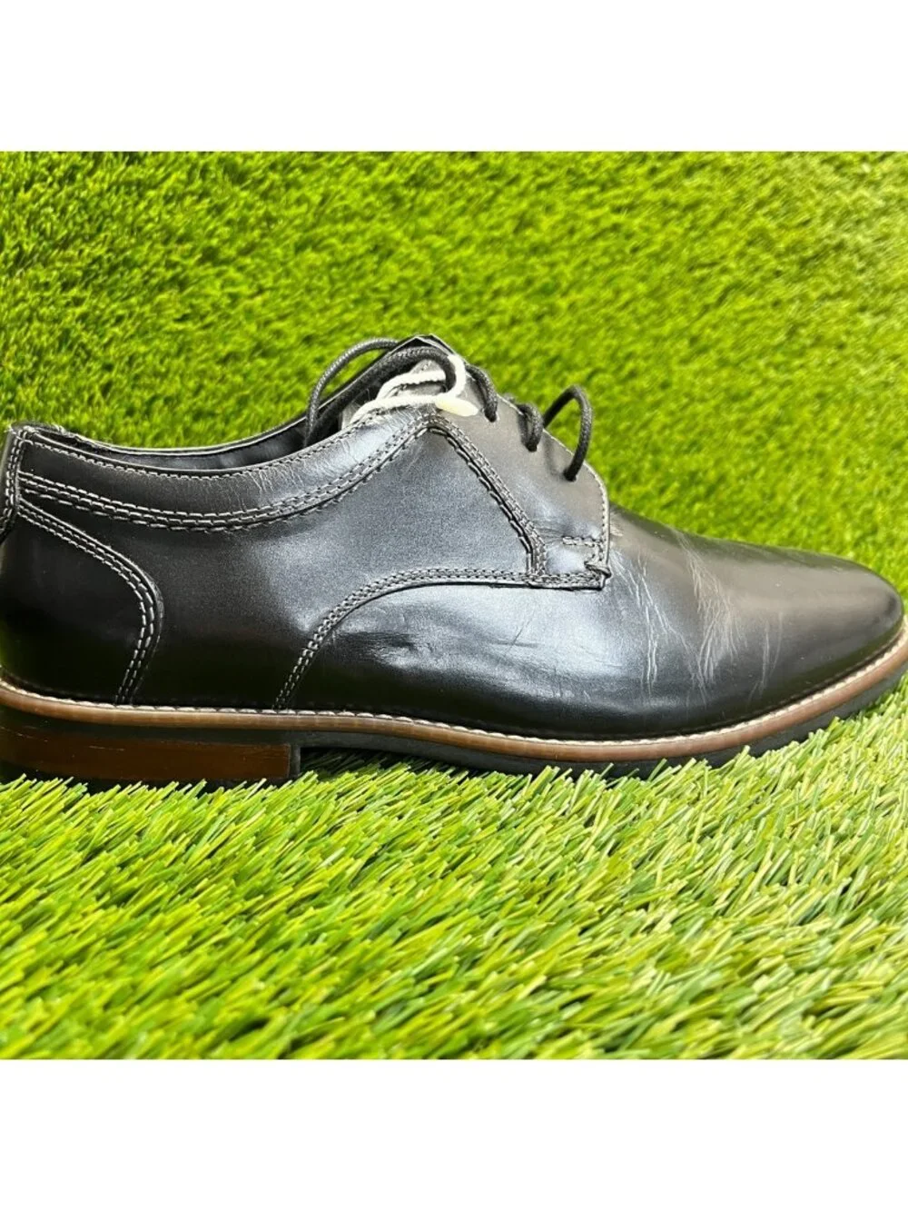 Nunn Bush Westwood Mens Size 8.5 Black Casual Classic Leather Oxford Dress Shoes